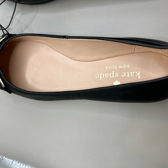 Kate Spade Payton Black Leather Ballet Flats Slip-On Shoes Size 7,5B - Picture 9 of 11